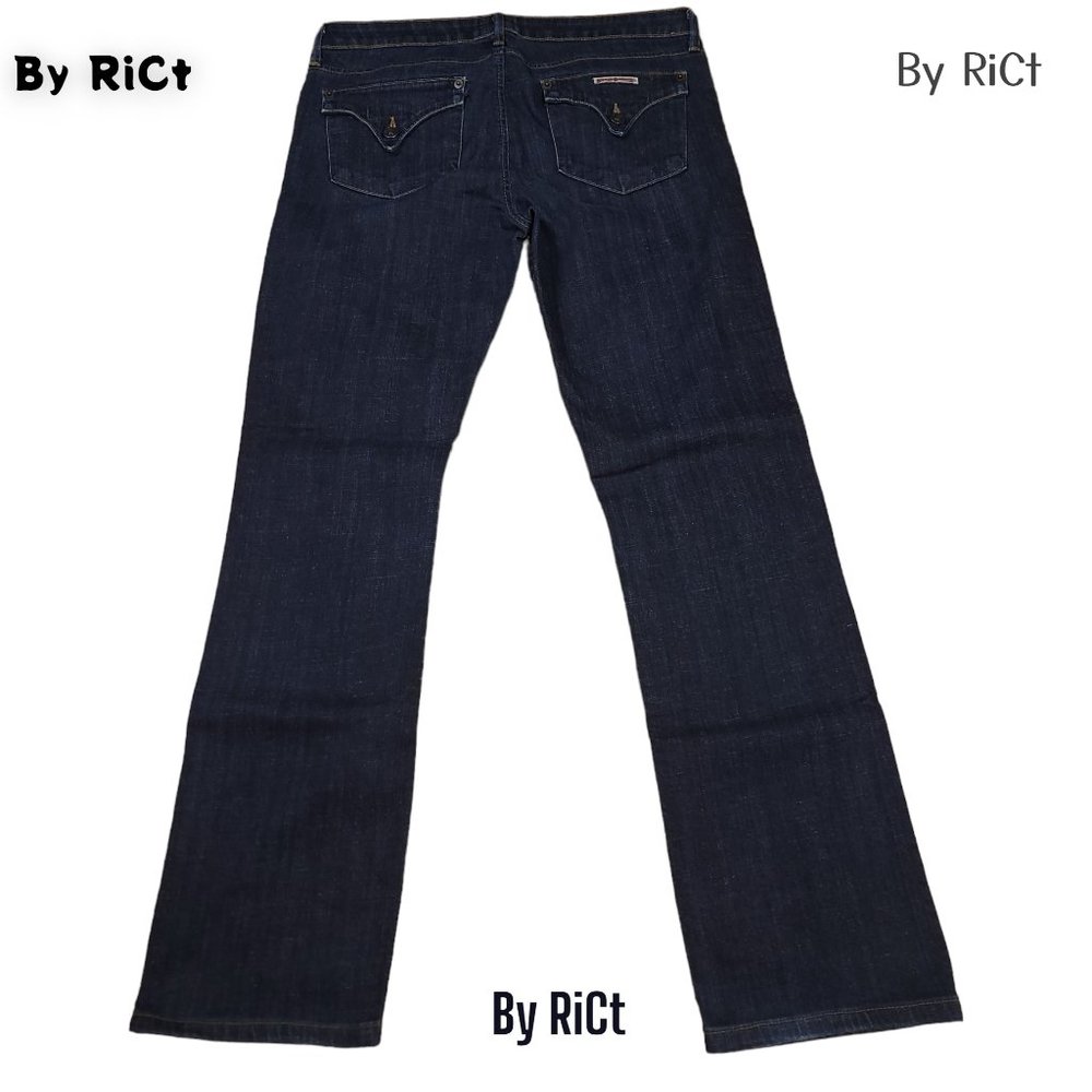 Hudson Carly Straight Leg Women's Jeans Size 31x30 Flap Pockets Mid Rise Stretch